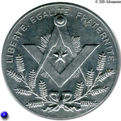 Masonic Token - Loge Indépendance et Progrès (Calais ou Nîmes) ND back