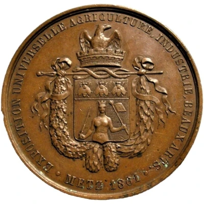 Médaille de l'Exposition Universelle de Metz en back