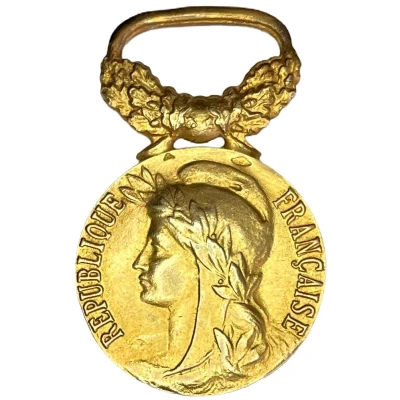 Médaille du Travail (Modèle Aubert; échelon Or) ND front