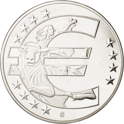 Medal - 10 years of Euro - San Marino ND back