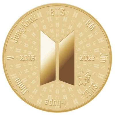 Medal - 10th Anniversary of the debut of BTS front