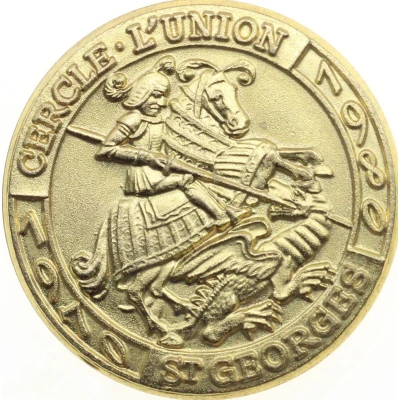 Medal - 10th anniversary of numismatic circle "L'Union Saint Georges" front