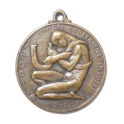 Medal - 10th anniversary of the Cooperative Union Liège front