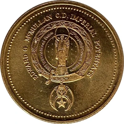 Medal - 115th Imperial Council Session Toronto, Ontario back