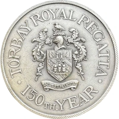 Medal - 150th anniversary of the Torbay Royal Regatta front