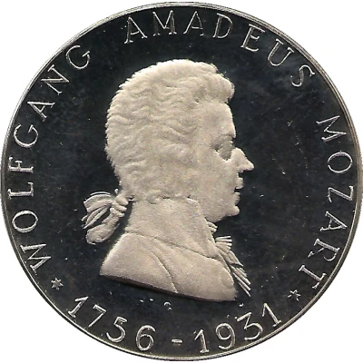 Medal - 175th anniversary of Wolfgang Amadeus Mozart front