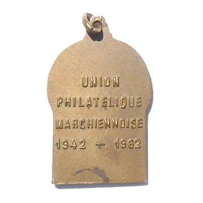 Medal - 20th anniversary of the Philatelic Union Marchiennoise back