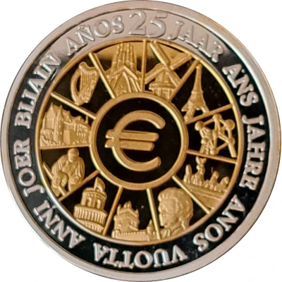 Medal - 25 Years since introduction of the Euro front