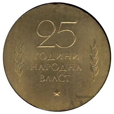 Medal - 25 years of people's power ND back