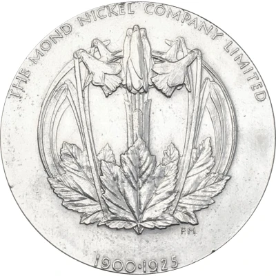 Medal - 25th anniversary of the Mond Nickel Company back