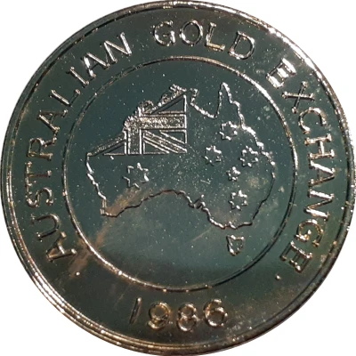 Medal - 3 Bucks Australian Gold Exchange front