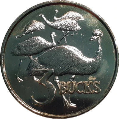 Medal - 3 Bucks Australian Gold Exchange back