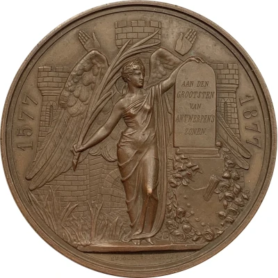 Medal - 300th anniversary of Peter Paul Rubens Antwerp front