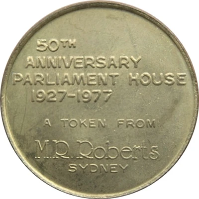 Medal - 50th Anniversary Parliament House Canberra Historical Medal front