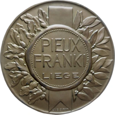 Medal 50th anniversary of Pieux Franki back