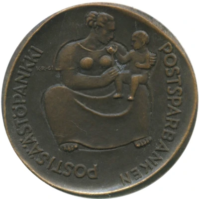 Medal - 75th anniversary of the Postal Savings Bank front