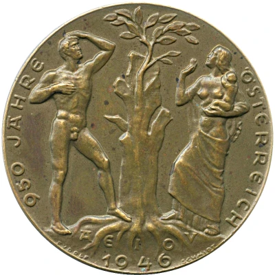 Medal - 950th anniversary of Austria front