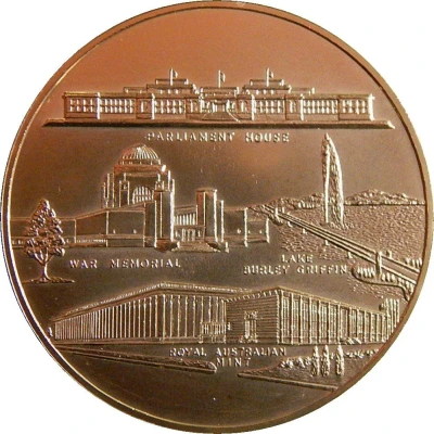 Medal - ACT - Canberra (Tourist Souvenir) ND back