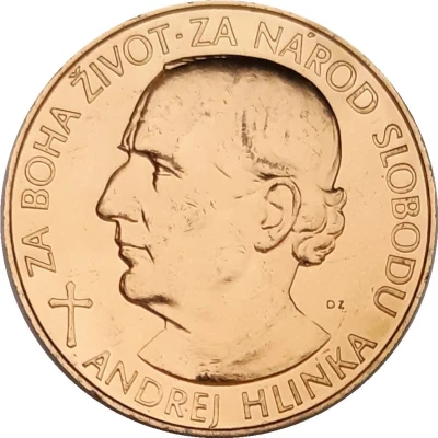 Medal - Andrej Hlinka ND back