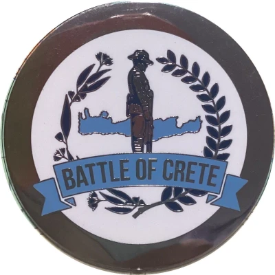 Medal - Anniversary of the Battle of Crete - Lest We Forget Military Medal ND back