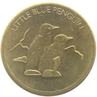 Medal - Antartic Centre - Little Blue Penguin (Tourist Souvenir) ND back