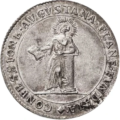 Medal - Assumption of the Augsburg Confession ND back