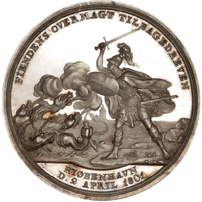 Medal - Attack on Copenhagen Silver issue back