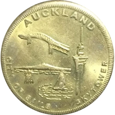 Medal - Auckland; City of Sails (Tourist Souvenir) ND front