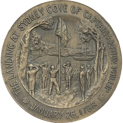 Medal - Australia 150th Anniversary Historical Medal back