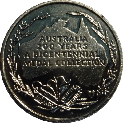 Medal - Australia 200 Years Collection Australia II ND back