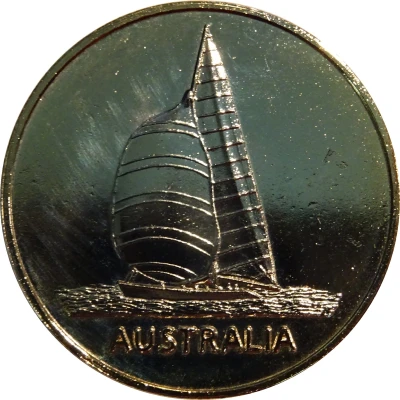 Medal - Australia II 1983 America's Cup Winner back