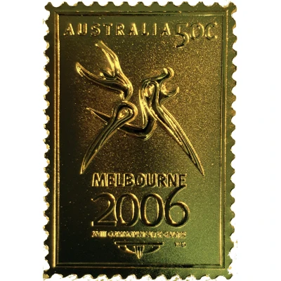 Medal - Australia Post Melbourne 2006 Commonwealth Games; Gold front