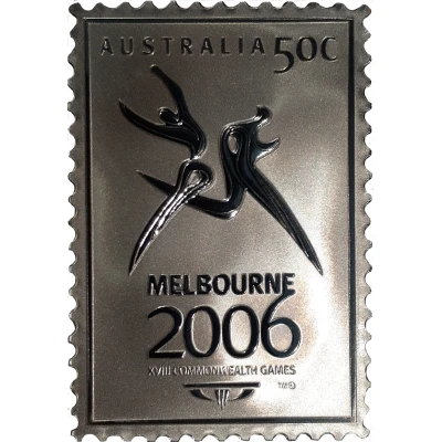 Medal - Australia Post Melbourne 2006 Commonwealth Games; Silver front