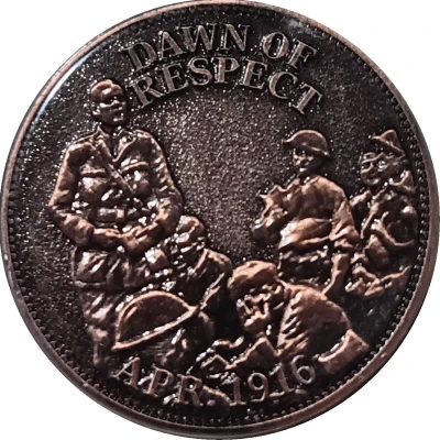 Medal - Australia in the Great War; Dawn Of Respect Military Medal ND front