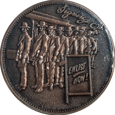 Medal - Australia in the Great War (Enlist Now) ND front