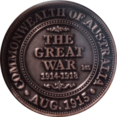 Medal - Australia in the Great War; The Nek Military Medal back