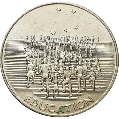 Medal - Australian Bicentenary Education; School Students front