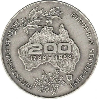 Medal - Australian Bicentenary - Geelong Numismatic Society Commemorative Souvenir front