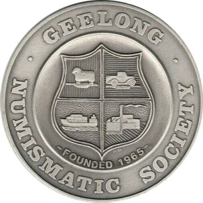 Medal - Australian Bicentenary - Geelong Numismatic Society Commemorative Souvenir back