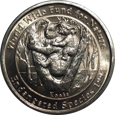 Medal - Australian Endangered Species Koala front