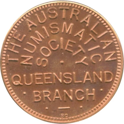 Medal - Australian Numismatic Society Award (Queensland Branch) ND front