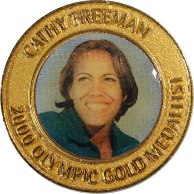 Medal - Australian Olympic Gold Medallist Cathy Freeman front