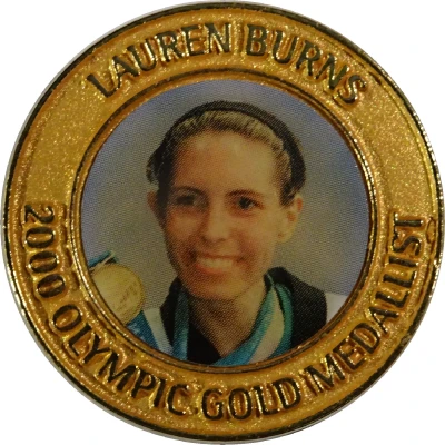 Medal - Australian Olympic Gold Medallist Lauren Burns front