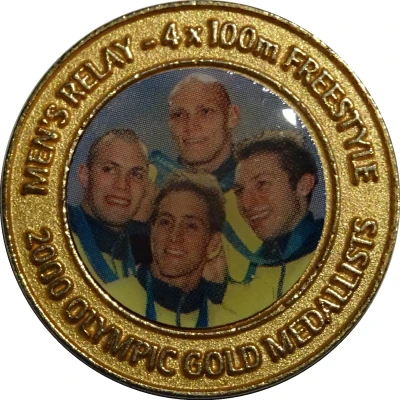 Medal - Australian Olympic Gold Medallist Men's Swim Team front