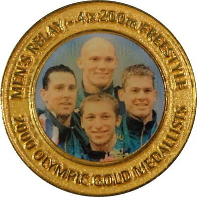 Medal - Australian Olympic Gold Medallist Men's Swim Team front