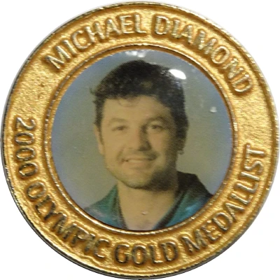 Medal - Australian Olympic Gold Medallist Michael Diamond front