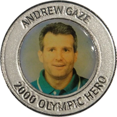 Medal - Australian Olympic Team Captain Andrew Gaze front