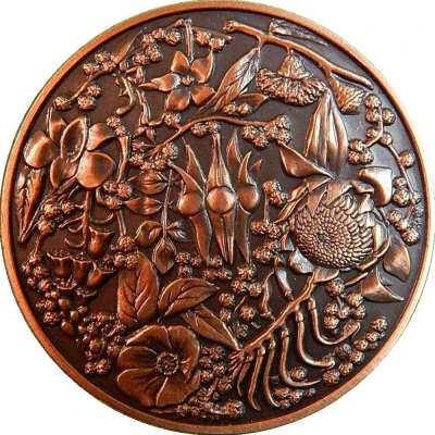 Medal - Australian Wildflowers in Bronze (Art Medal) ND front