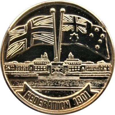 Medal - Australia's Bicentenary Federation Event Medal front