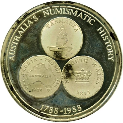 Medal - Australia’s Numismatic History Historical Medal; Silver back